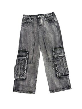 NWOT Vale Forever Mns Sz 32 Faded Gray Triple Pocket Wide Le